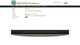 DSS / CDSE / Certifications