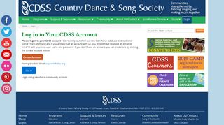 Login - Country Dance and Song Society (CDSS)