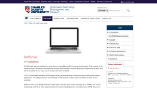 Staff email | Charles Darwin University