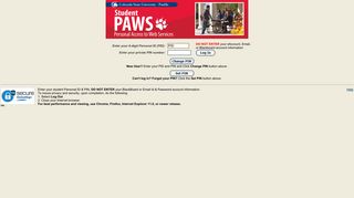 PAWS Services Login