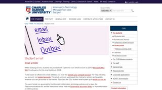 Student email | Charles Darwin University