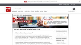Secure Remote Access Solutions by CDW - CDW Canada