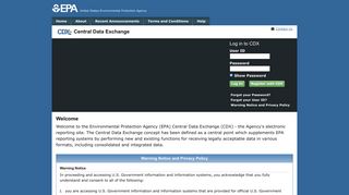CDX Home | Central Data Exchange | US EPA