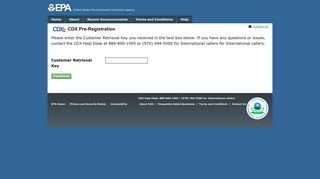 Pre-Registration | CDX Pre-Registration | US EPA