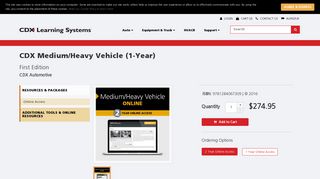 CDX Medium/Heavy Vehicle (2-Year) - CDX Learning Systems