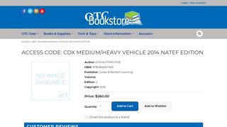 OTC Bookstore - ACCESS CODE: CDX MEDIUM/HEAVY VEHICLE ...