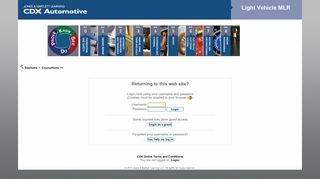 CDX Automotive: Login to the site