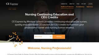 Affordable CE for Nurses and other health care ... - CE Express