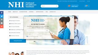Continuing Education for Nurses and Medics | NHI
