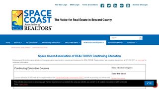 Continuing Education - Space Coast Association of REALTORS®.