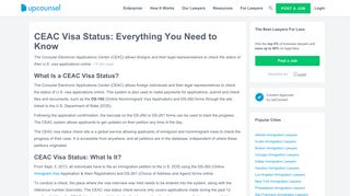 CEAC Visa Status: Everything You Need to Know - UpCounsel