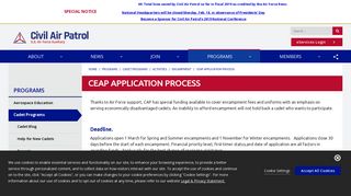 CEAP Application Process | Civil Air Patrol National Headquarters