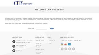 CEB Law Students Login
