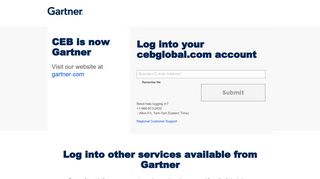 Log in to Your CEBglobal Account