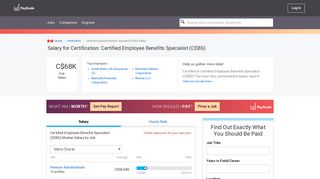 Certified Employee Benefits Specialist (CEBS) Salary | PayScale