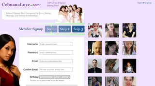 CebuanaLove.com | Free Online Dating Site Signup
