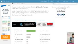 Email Address Format for cecintl.com (Community Education ...