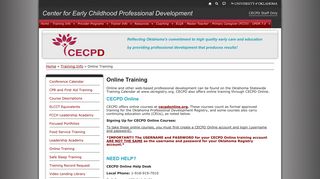 Online Training - CECPD