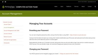 Account Management – Computer Action Team