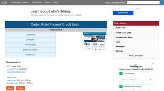 Cedar Point Federal Credit Union - Lexington Park, MD