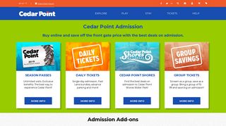 Tickets - Cedar Point
