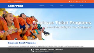 Corporate Ticket Discounts | Employee Incentive Program | Cedar Point