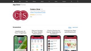Cedars-Sinai on the App Store - iTunes - Apple
