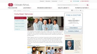 Volunteer Services - Cedars-Sinai