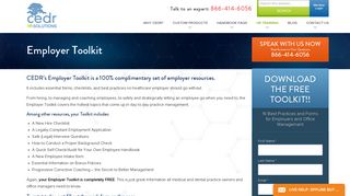Employer Toolkit - CEDR - CEDR Solutions