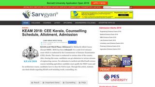 KEAM 2018: CEE Kerala, Counselling Schedule, Allotment, Admission