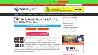 CEED 2018: Result, Score Card, Cut Off, Admission Procedure