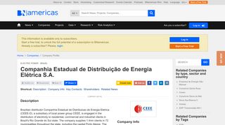Companhia Estadual de Distribuição de Energia Elétrica S.A. (CEEE ...