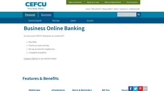 Business Online Banking - CEFCU