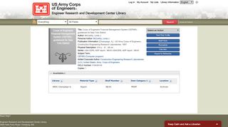 Corps of Engineers Financial Management System (CEFMS ...
