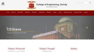 College Of Engineering, Guindy: Home