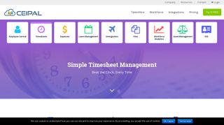 WorkForce Timesheets & Employee Time Tracking Software | CEIPAL