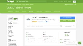 CEIPAL TalentHire Reviews - Ratings, Pros & Cons, Analysis and ...