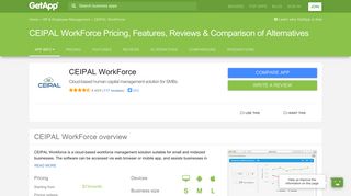 CEIPAL Workforce Pricing, Features, Reviews & Comparison of ...