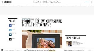 Product Review: CEIVAShare Digital Photo Frame | WIRED