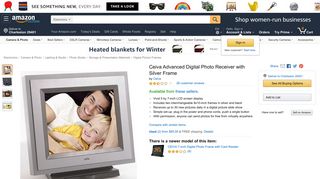 Ceiva Advanced Digital Photo Receiver with Silver Frame - Amazon.com