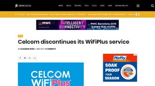 Celcom discontinues its WiFiPlus service | SoyaCincau.com