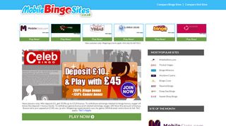 Celeb Bingo - Online Mobile Bingo Sites
