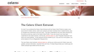 Celero - Client Extranet