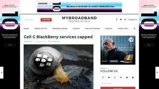 Cell C BlackBerry services capped - MyBroadband