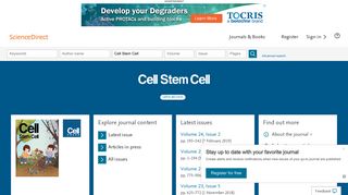 Cell Stem Cell | ScienceDirect.com