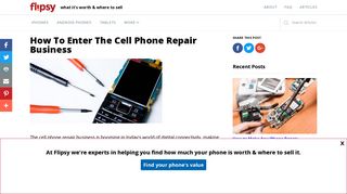 How To Enter The Cell Phone Repair Business - Flipsy