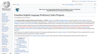 Canadian English Language Proficiency Index Program - Wikipedia
