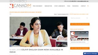 CELPIP English Exam now available in India! - Canadim