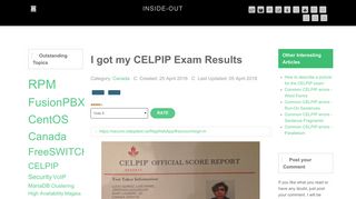 I got my CELPIP Exam Results | Canada | Blog - Inside-Out