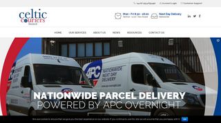 Celtic Couriers: Next Day & Overnight Parcel Delivery, West Wales